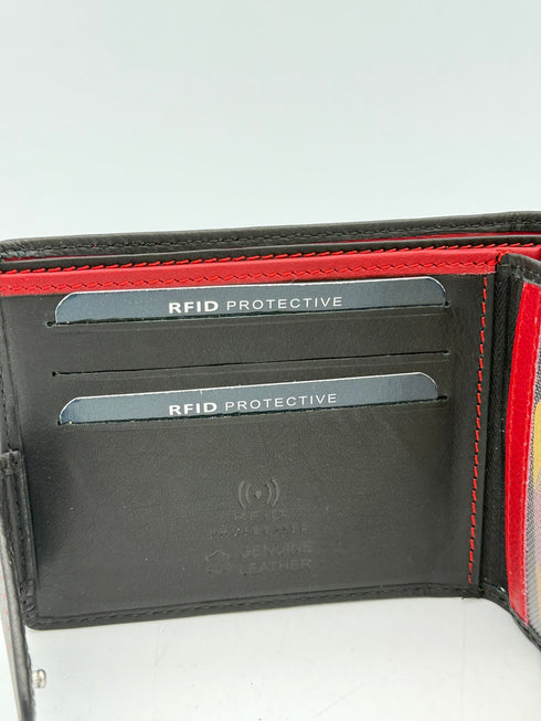 BorsaBella TradeMark Genuine Leather wallet with clip 8094 R.F.I.D Prodection