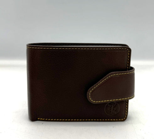BorsaBella TradeMark Genuine Leather wallet with clip 8094 R.F.I.D Prodection