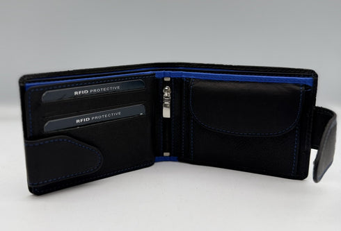 BorsaBella TradeMark Genuine Leather wallet with clip 8094 R.F.I.D Prodection