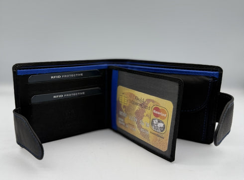 BorsaBella TradeMark Genuine Leather wallet with clip 8094 R.F.I.D Prodection