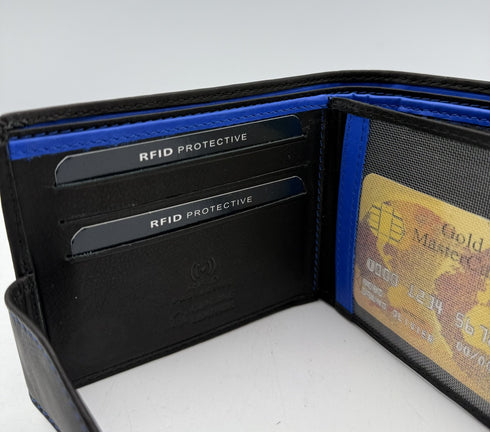 BorsaBella TradeMark Genuine Leather wallet with clip 8094 R.F.I.D Prodection