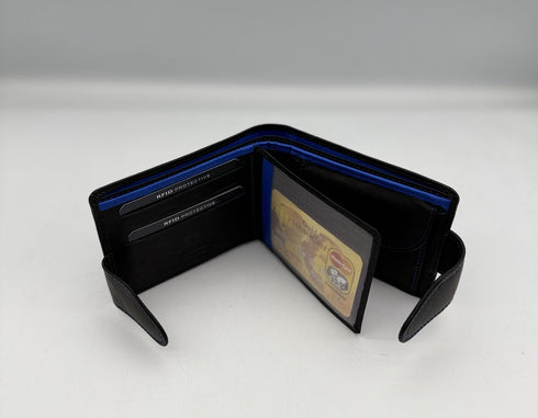 BorsaBella TradeMark Genuine Leather wallet with clip 8094 R.F.I.D Prodection