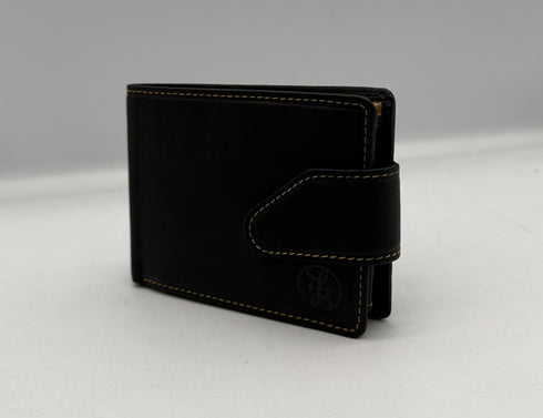 BorsaBella TradeMark Genuine Leather wallet with clip 8094 R.F.I.D Prodection