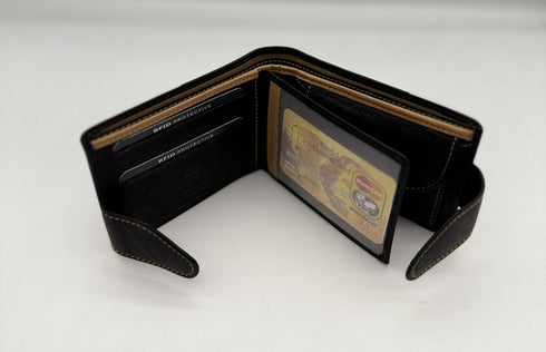 BorsaBella TradeMark Genuine Leather wallet with clip 8094 R.F.I.D Prodection