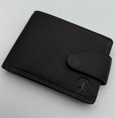 BorsaBella TradeMark Genuine Leather wallet with clip 8094 R.F.I.D Prodection