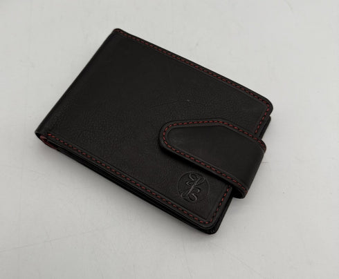 BorsaBella TradeMark Genuine Leather wallet with clip 8094 R.F.I.D Prodection