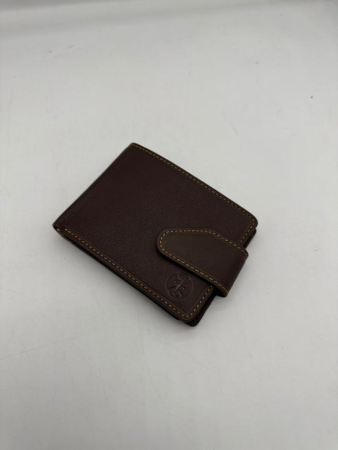 BorsaBella TradeMark Genuine Leather wallet with clip 8094 R.F.I.D Prodection