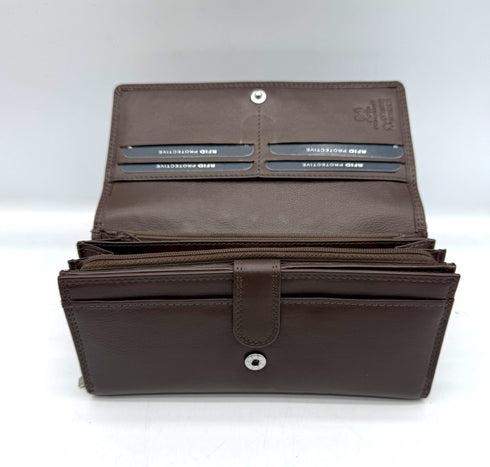 BorsaBella TradeMark Genuine Leather Ladies Purse 1252A R.F.I.D Prodection