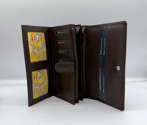 BorsaBella TradeMark Genuine Leather Ladies Purse 1252A R.F.I.D Prodection