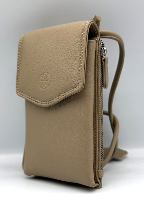 BorsaBella TradeMark Genuine Leather Ladies Pone Case Bag/Purse 18824 R.F.I.D Prodection