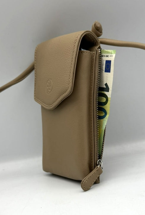 BorsaBella TradeMark Genuine Leather Ladies Pone Case Bag/Purse 18824 R.F.I.D Prodection