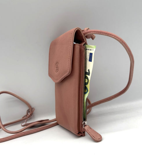 BorsaBella TradeMark Genuine Leather Ladies Pone Case Bag/Purse 18824 R.F.I.D Prodection