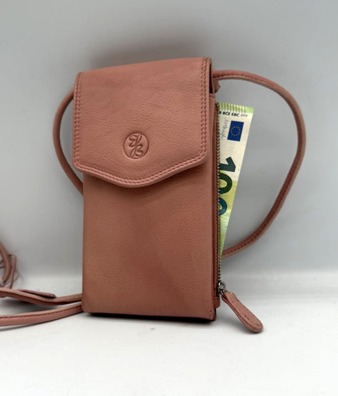 BorsaBella TradeMark Genuine Leather Ladies Pone Case Bag/Purse 18824 R.F.I.D Prodection