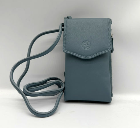 BorsaBella TradeMark Genuine Leather Ladies Pone Case Bag/Purse 18824 R.F.I.D Prodection