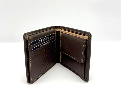 BorsaBella TradeMark Genuine Leather wallet with clip DS-320 R.F.I.D Prodection