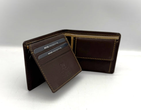 BorsaBella TradeMark Genuine Leather wallet with clip DS-320 R.F.I.D Prodection
