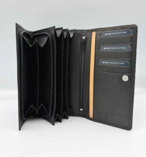 BorsaBella TradeMark Genuine Leather Ladies Purse 008 R.F.I.D Prodection