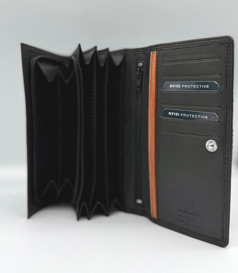 BorsaBella TradeMark Genuine Leather Ladies Purse 008 R.F.I.D Prodection