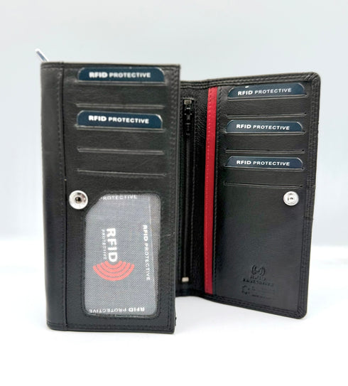 BorsaBella TradeMark Genuine Leather Ladies Purse 008 R.F.I.D Prodection