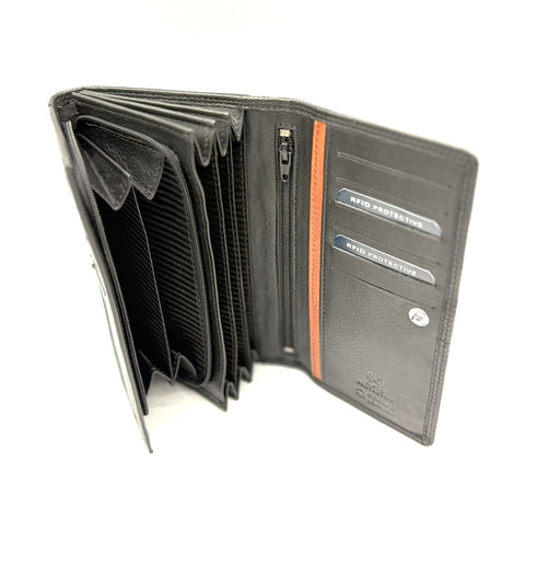 BorsaBella TradeMark Genuine Leather Ladies Purse 008 R.F.I.D Prodection