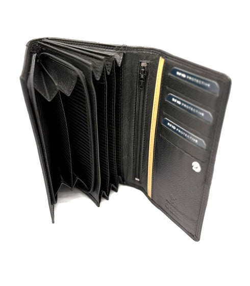 BorsaBella TradeMark Genuine Leather Ladies Purse 008 R.F.I.D Prodection