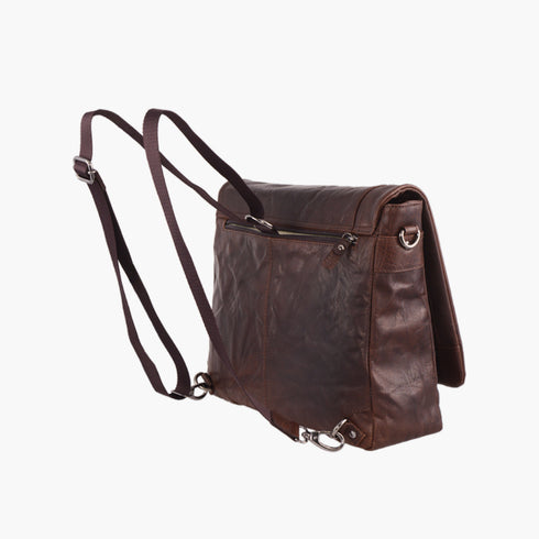 AERONAUTICA MILITARE AM-350 Vintage leather men's messenger