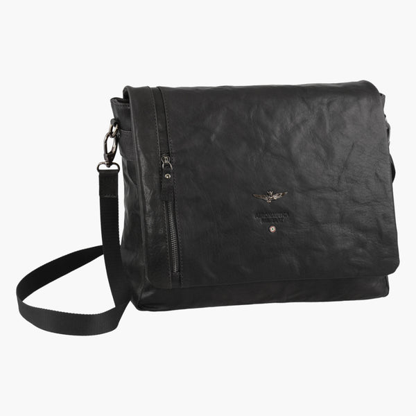 AERONAUTICA MILITARE AM-350 Vintage leather men's messenger
