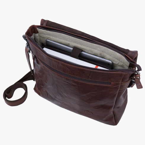 AERONAUTICA MILITARE AM-350 Vintage leather men's messenger