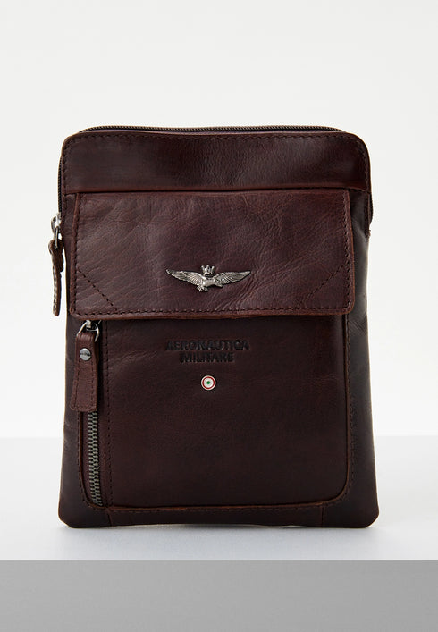 AERONAUTICA MILITARE AM-301 Small shoulder bag in Vintage leather