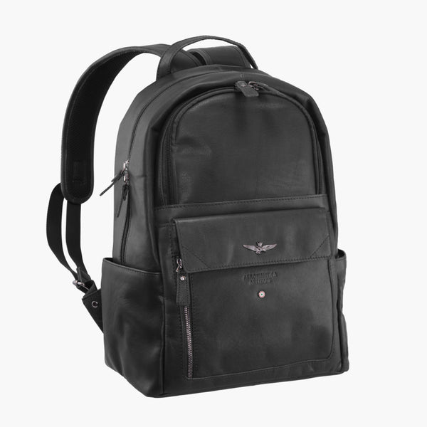 AERONAUTICA MILITARE AM-355 Genuine leather backpack Vintage