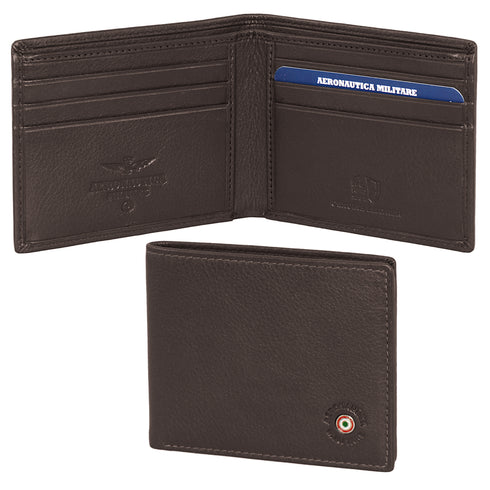 Aeronautica Militare Leather wallet with credit card holder AM-130