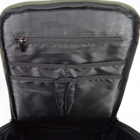 Men's Aeronautica Militare AM-554 Rubberized fabric laptop backpack, Runway line