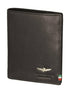 AERONAUTICA MILITARE AM-105 Men's Vertical Flag line wallet with coin pocket in leather - BorsaBella
