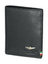 AERONAUTICA MILITARE AM-105 Men's Vertical Flag line wallet with coin pocket in leather - BorsaBella