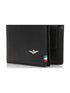 AERONAUTICA MILITARE AM-105 Men's Vertical Flag line wallet with coin pocket in leather - BorsaBella