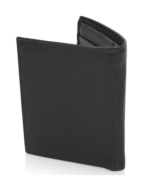 AERONAUTICA MILITARE AM-105 Men's Vertical Flag line wallet with coin pocket in leather - BorsaBella
