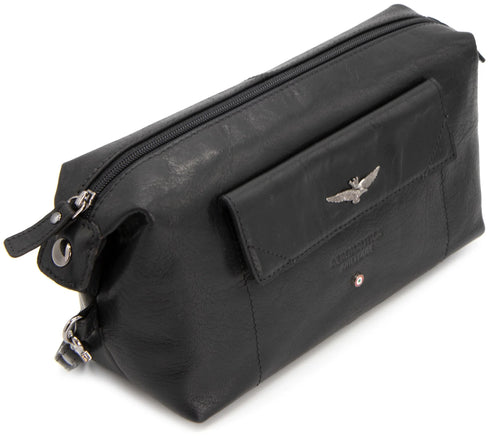 AERONAUTICA MILITARE AM-300 Necessaire Vintage Men's Pochette leather