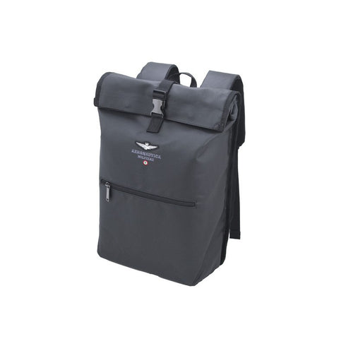 Aeronautica Militare New City Line canvas roll top backpack AM-544