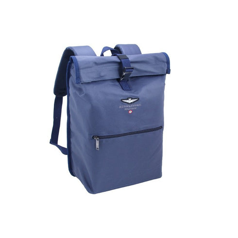 Aeronautica Militare New City Line canvas roll top backpack AM-544