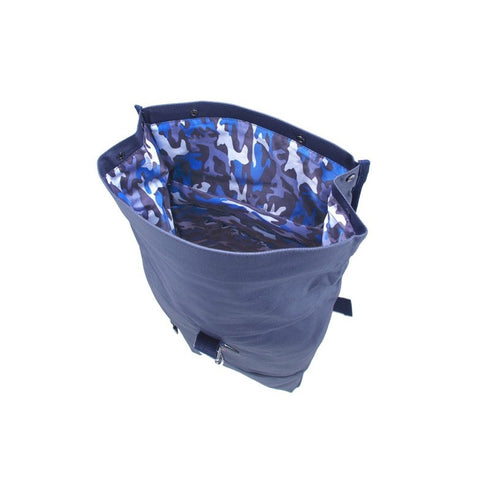 Aeronautica Militare New City Line canvas roll top backpack AM-544