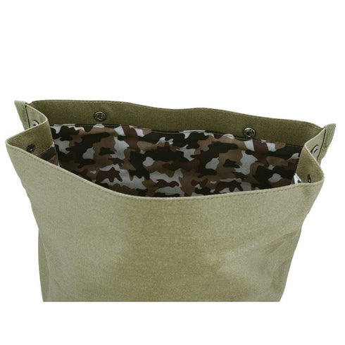 Aeronautica Militare New City Line canvas roll top backpack AM-544