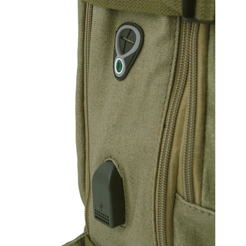 Aeronautica Militare New City Line canvas expanded city backpack AM-543