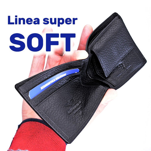 Aeronautica Militare AM-186 Vertical wallet in Soft leather