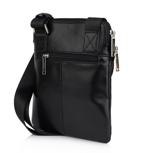 Men's Aeronautica Militare AM-460 Leather Thunter Crossbody Bag