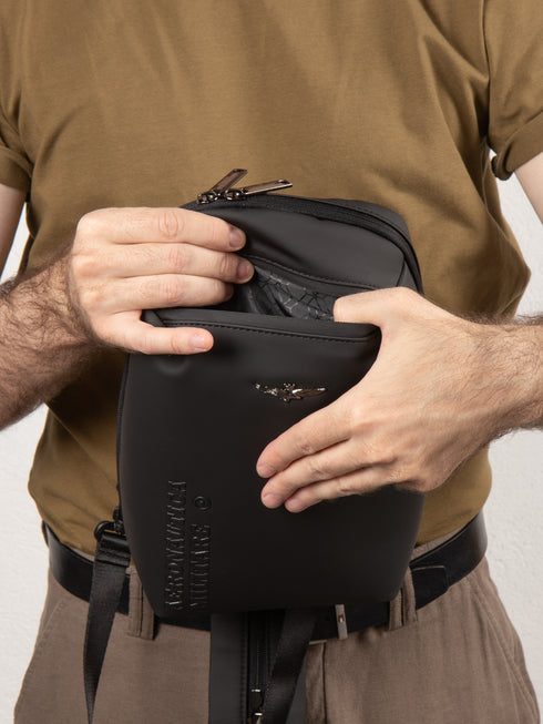 Men's Aeronautica Militare AM-483 Helix Line Tablet Shoulder Bag