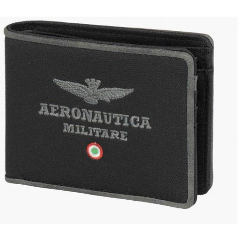 AERONAUTICA MILITARE AM-337 CITY canvas men's wallet - BorsaBella