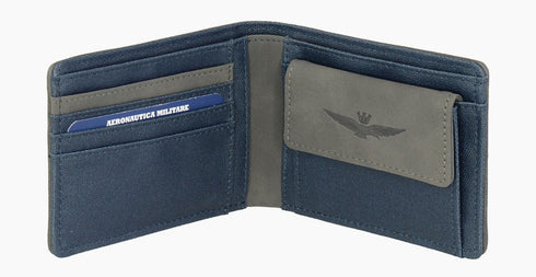 AERONAUTICA MILITARE AM-337 CITY canvas men's wallet - BorsaBella