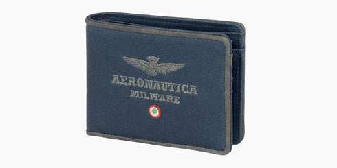 AERONAUTICA MILITARE AM-337 CITY canvas men's wallet - BorsaBella