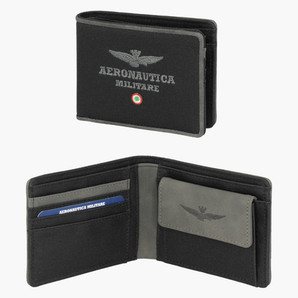 AERONAUTICA MILITARE AM-337 CITY canvas men's wallet - BorsaBella