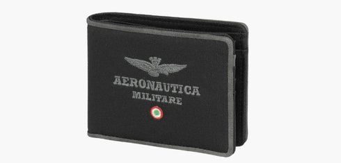 AERONAUTICA MILITARE AM-337 CITY canvas men's wallet - BorsaBella
